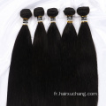 Vierge en gros Indien Vierge humaine Valeurs de trame brésilienne 100% Remy Extension de cheveux raide Curly Bundles de cheveux humains bon marché